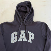 J- Vintage Gap Embroidered Logo Chocolate Brown Hoodie - L