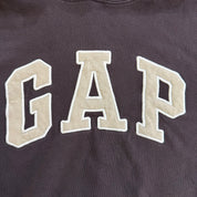 J- Vintage Gap Embroidered Logo Chocolate Brown Hoodie - L