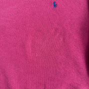 Vintage 90s Polo RL Embroidered Logo Made In USA Maroon Crewneck - L (fits M)
