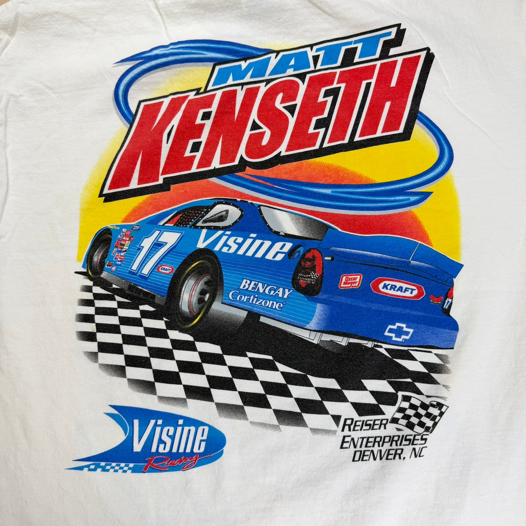 J- Vintage Nascar Matt Kenseth Visine Car Graphic Tee - XL