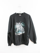 Load image into Gallery viewer, Vintage Hanes Activewear Cat In Snow Crewneck

