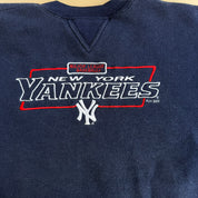 Vintage '00 New York Yankees MLB Puma Embroidered Logo & Text Crewneck - L