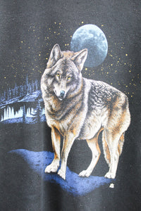 Vintage Wolf & Blue Moon Crewneck
