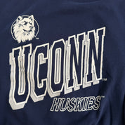 Vintage 90s University Of Connecticut Huskies Graphic Made In USA Crewneck - XL