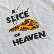 J- Vintage Mystic Pizza A Slice Of Heaven Graphic Made In USA Single Stitch Tee - L