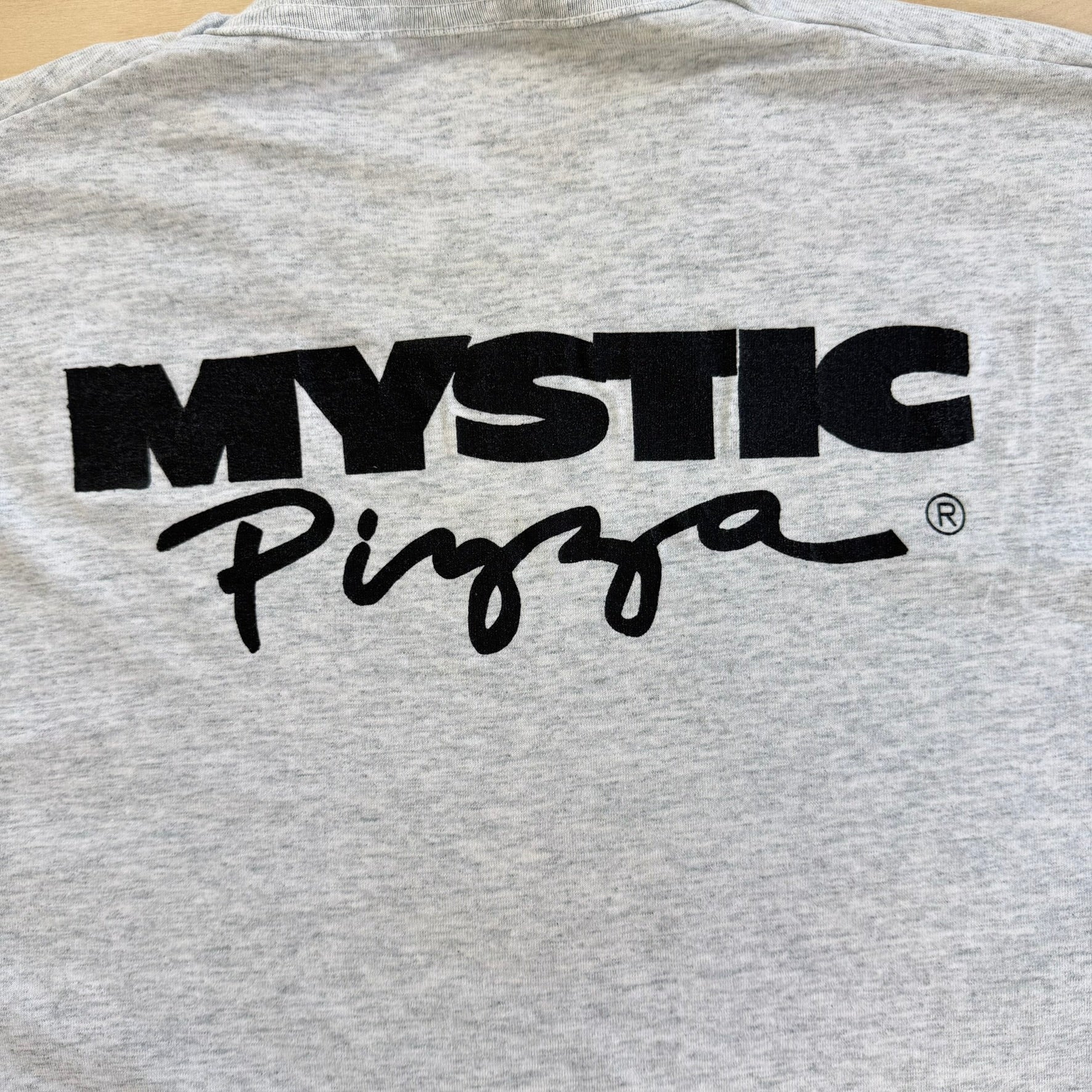 J- Vintage Mystic Pizza A Slice Of Heaven Graphic Made In USA Single Stitch Tee - L