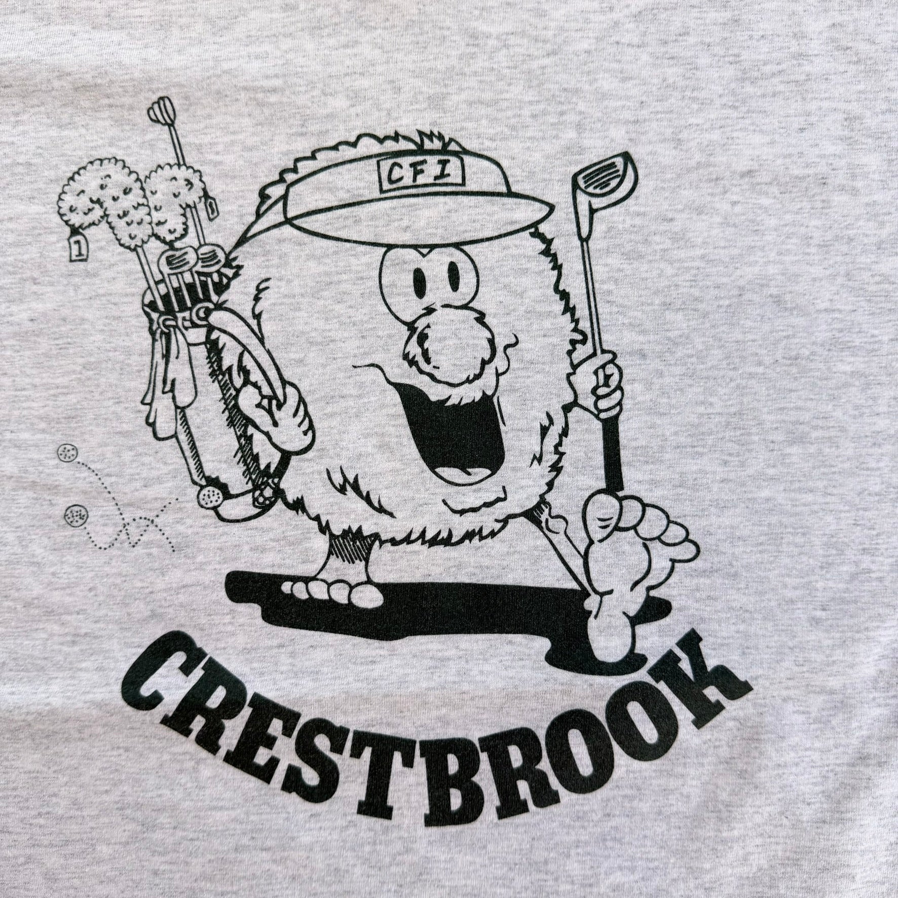 J- Vintage Crestbrook Golf Graphic Made In USA Single Stitch Tee - XL