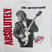 J- Vintage '91 Rik Emmett Absolutely On Tour Picture Made In USA Single Stitch Tee - XL