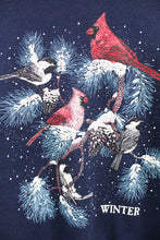 Load image into Gallery viewer, Vintage Winter Cardinals On Tree Crewneck
