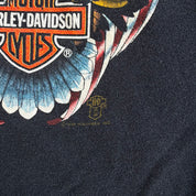 Vintage '92 Harley Davidson Seattle Washington Graphic Made In USA Crewneck - L