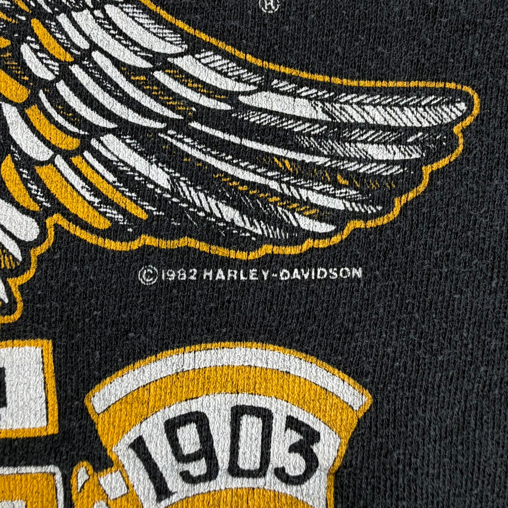Vintage '92 Harley Davidson Seattle Washington Graphic Made In USA Crewneck - L