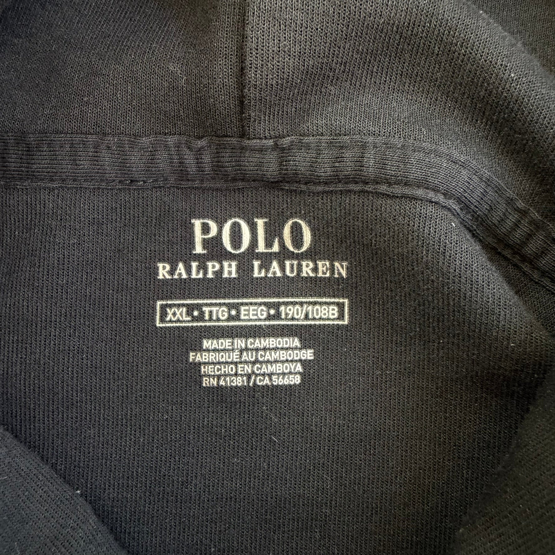 J- Polo RL Embroidered Text Hoodie - 2XL