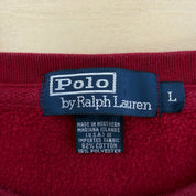 J- Vintage 90s Polo RL Embroidered Logo Made In USA Crewneck - L