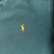Vintage 90s Polo RL Embroidered Logo Forest Green Crewneck - 2XL