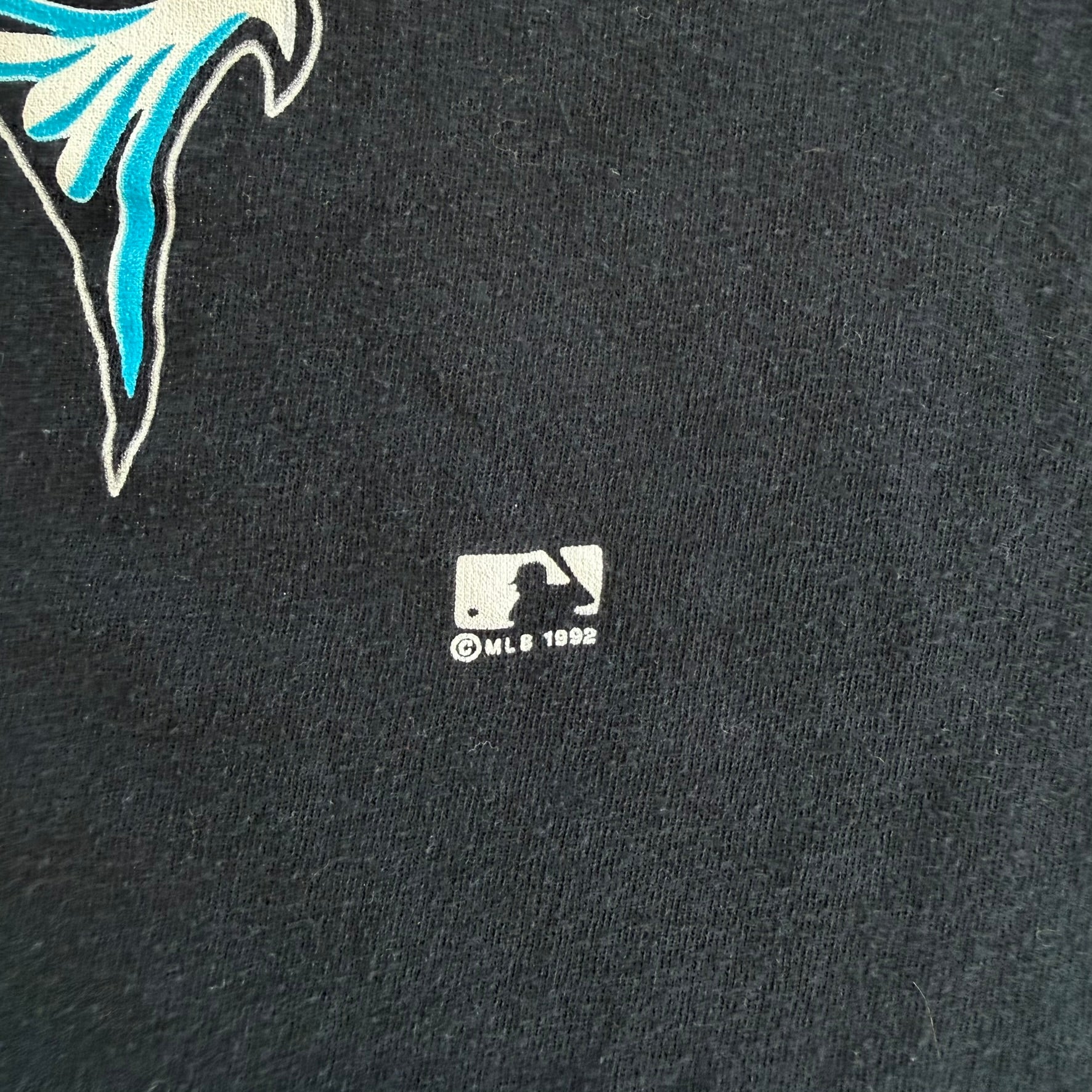 J- Vintage '92 Florida Marlins MLB Graphic Single Stitch Tee - M
