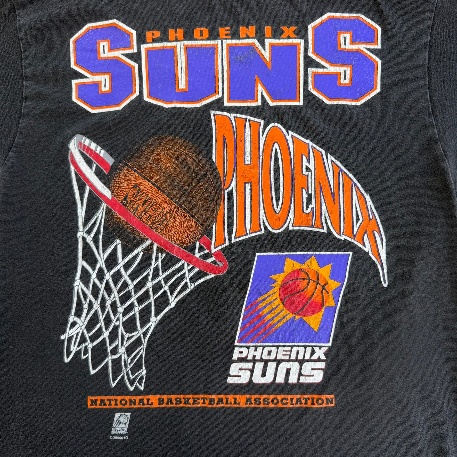J- Vintage 90s Phoenix Suns NBA Graphic Tee - M