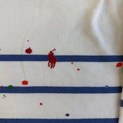Vintage Polo RL Embroidered Logo Paint Splatters Hoodie - XL