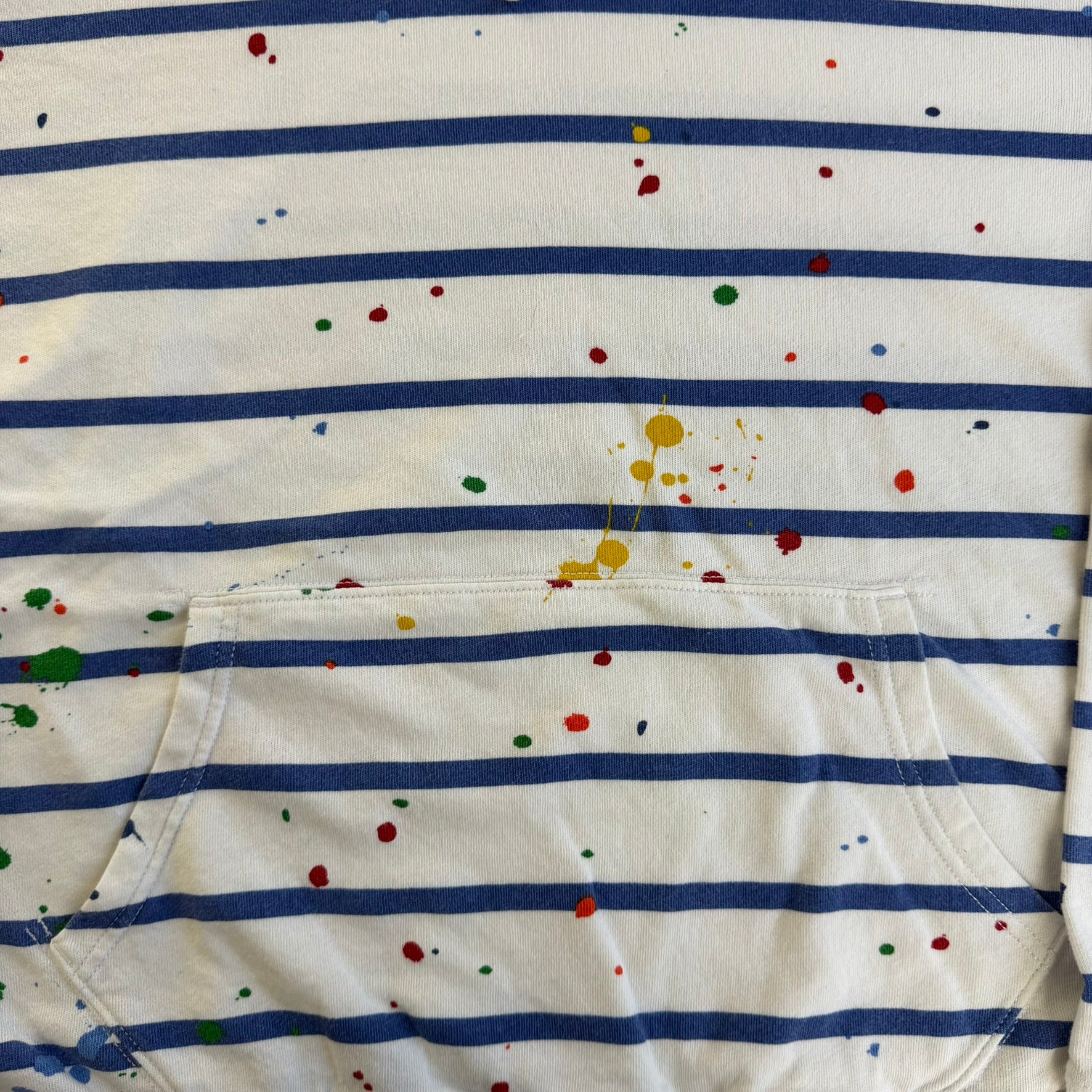 Vintage Polo RL Embroidered Logo Paint Splatters Hoodie - XL