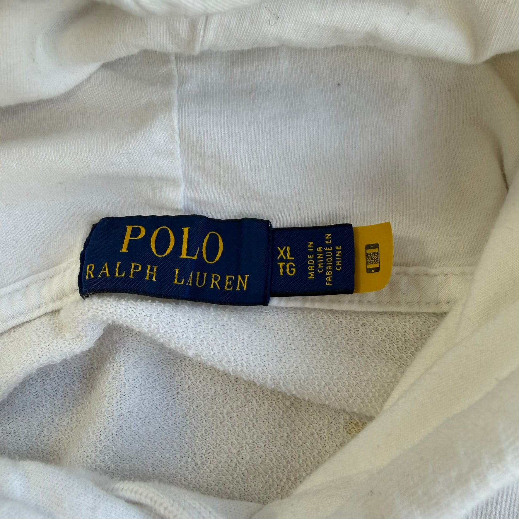 Vintage Polo RL Embroidered Logo Paint Splatters Hoodie - XL