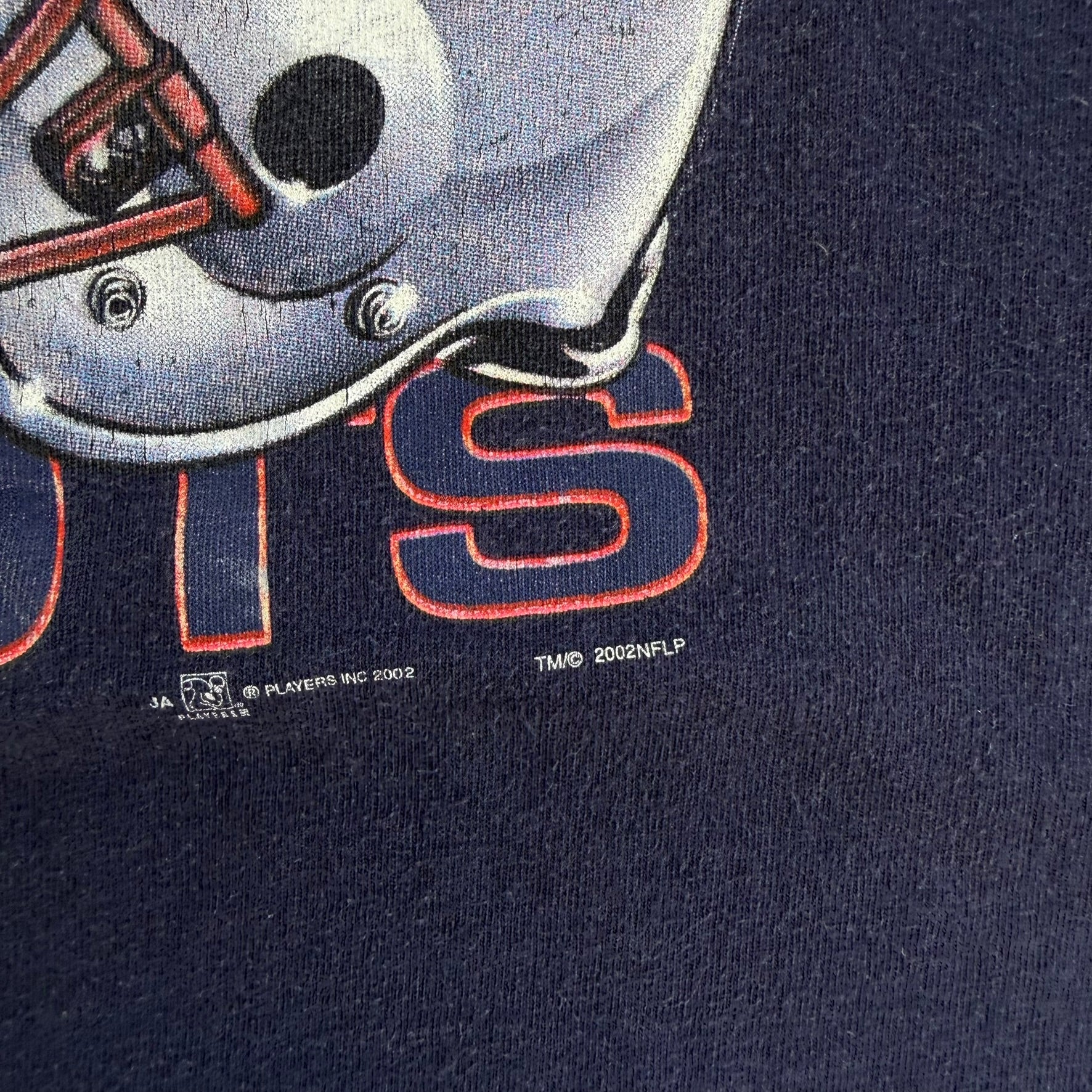 J- Vintage '02 Tom Brady New England Patriots NFL Super Bowl 36 Champs Long Sleeve Tee - XL
