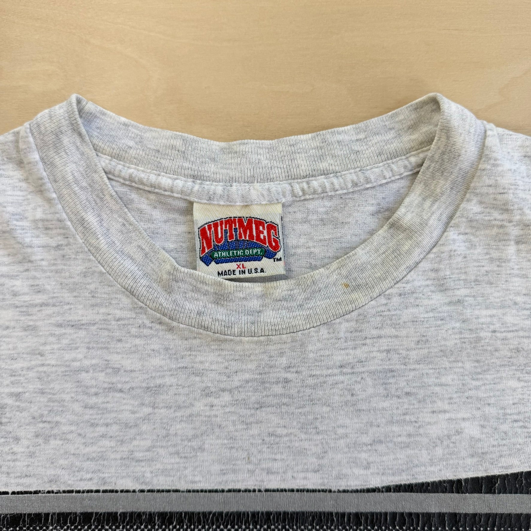 J- Vintage 90s San Jose Shark NHL Nutmeg Graphic Made In USA Single Stitch Tee - XL