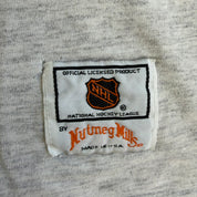 J- Vintage 90s San Jose Shark NHL Nutmeg Graphic Made In USA Single Stitch Tee - XL