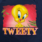 J- Vintage '99 Looney Tunes Tweety Bird Text & Graphic Tee - Women XL