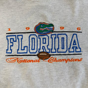 Vintage '96 University Of Florida Gators Football National Champion Embroidered Made In USA Crewneck - M