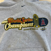 Vintage '02 Nike Team Anaheim Angels MLB World Series Champions Hoodie - XL