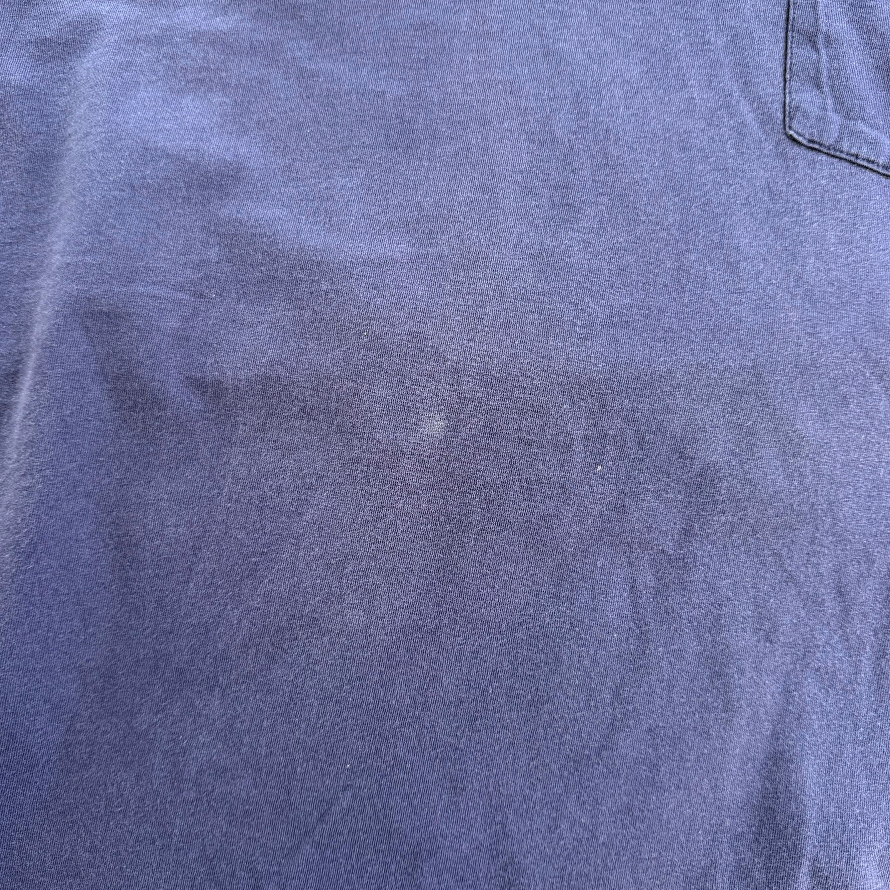 J- Vintage Polo RL Embroidered Logo Made In USA Single Stitch Pocket Navy Tee - L