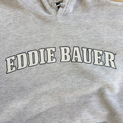 J- Vintage Eddie Bauer Text Made In USA Hoodie - L