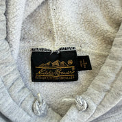 J- Vintage Eddie Bauer Text Made In USA Hoodie - L