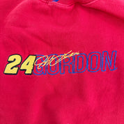 J- Vintage Nascar Jeff Gordon 24 Embroidered Text Crewneck - L