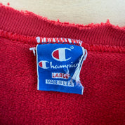 Vintage Champion Embroidered Text Logo Made In USA Crewneck - L