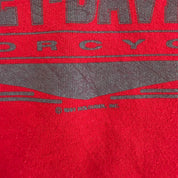J- Vintage '91 Harley Davidson Motorcycle Text Made In USA Lee Tag Pullover Hoodie - M