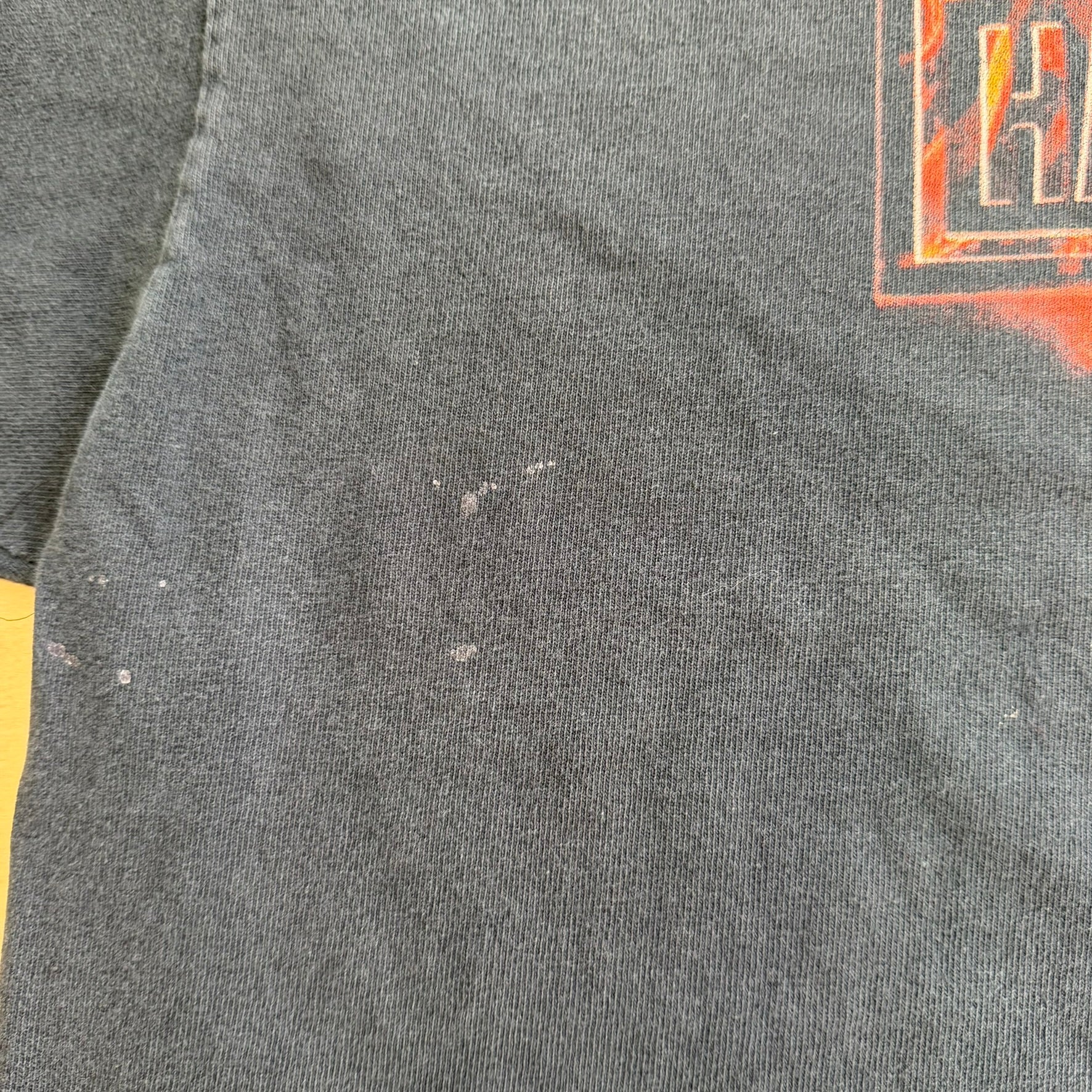 J- Vintage '00 Harley Davidson South Hampton Flame Logo & Text Made In USA Long Sleeve Tee - 2XL