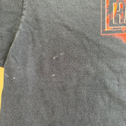 J- Vintage '00 Harley Davidson South Hampton Flame Logo & Text Made In USA Long Sleeve Tee - 2XL