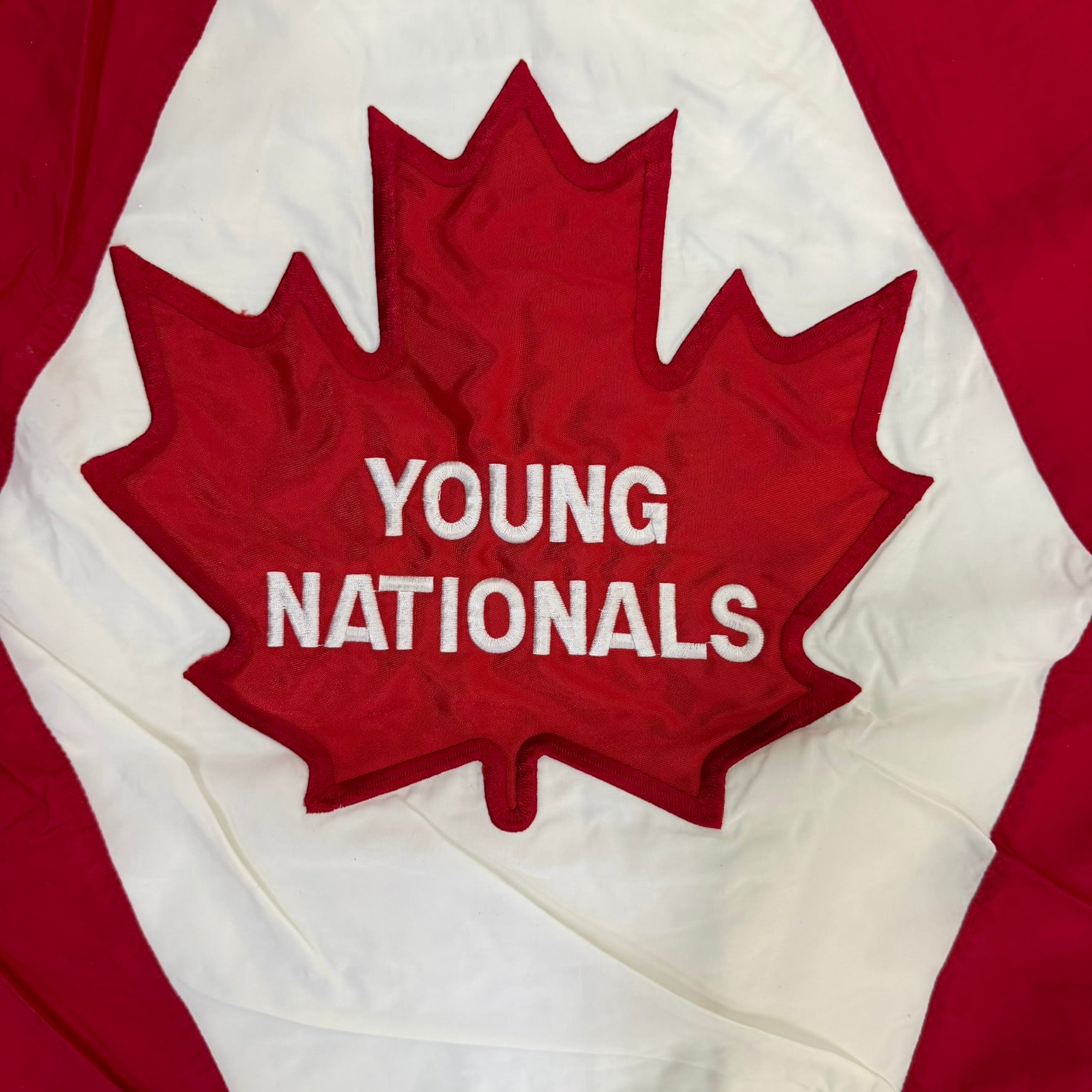 J- Vintage Nike Canadian Young Nationals Zip Up Lightweight Jacket - XL