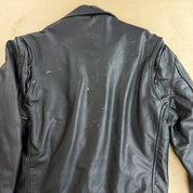 Vintage Sears The Leather Shop Biker Style Zip Up Leather Jacket - 42L (fits XL)