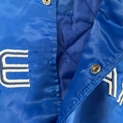 Vintage Toronto Blue Jays MLB Embroidered Text Satin Bomber Jacket - M