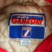 Vintage San Francisco 49ers NFL Logo 7 Zip Up Winter Jacket - XL