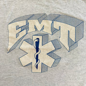 J- Vintage 90s EMT Graphic Made In USA Single Stitch Tee - XL