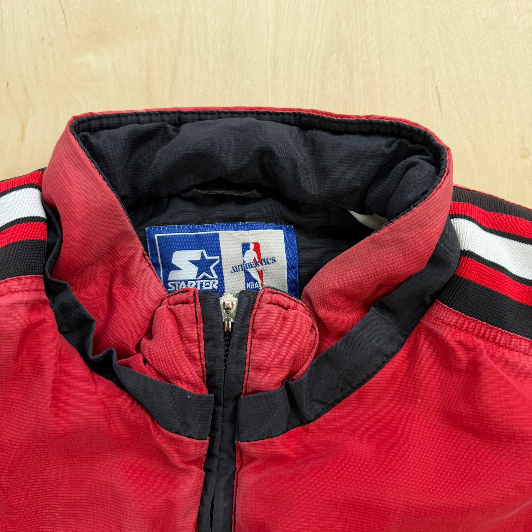Vintage Chicago Bulls NBA Starter Zip Up Winter Jacket - L