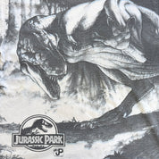 J- Vintage '93 Jurassic Park T-Rex All Over Print Made In USA Single Stitch Tee - XL