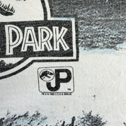 J- Vintage '93 Jurassic Park T-Rex All Over Print Made In USA Single Stitch Tee - XL