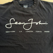 J- Vintage Sean John Logo Cursive Text Tee - M