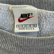 J- Vintage Nike Text & Logo Graphic Youth Made In USA Crewneck - XL (18-20)
