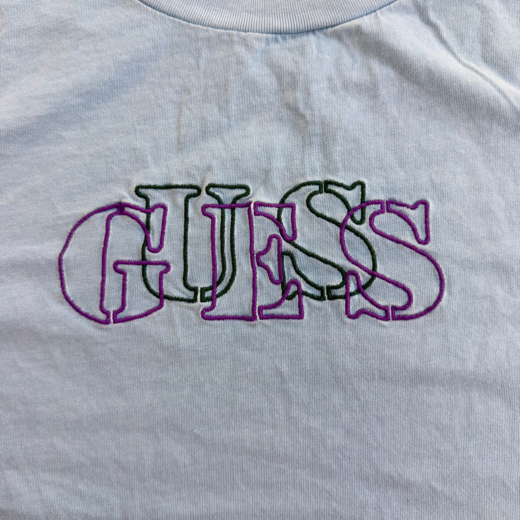 J- Vintage Guess Embroidered Text Tee - S