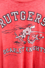 Load image into Gallery viewer, Vintage 88&#39; Rutgers Scarlett Knights Logo 50/50 Tee
