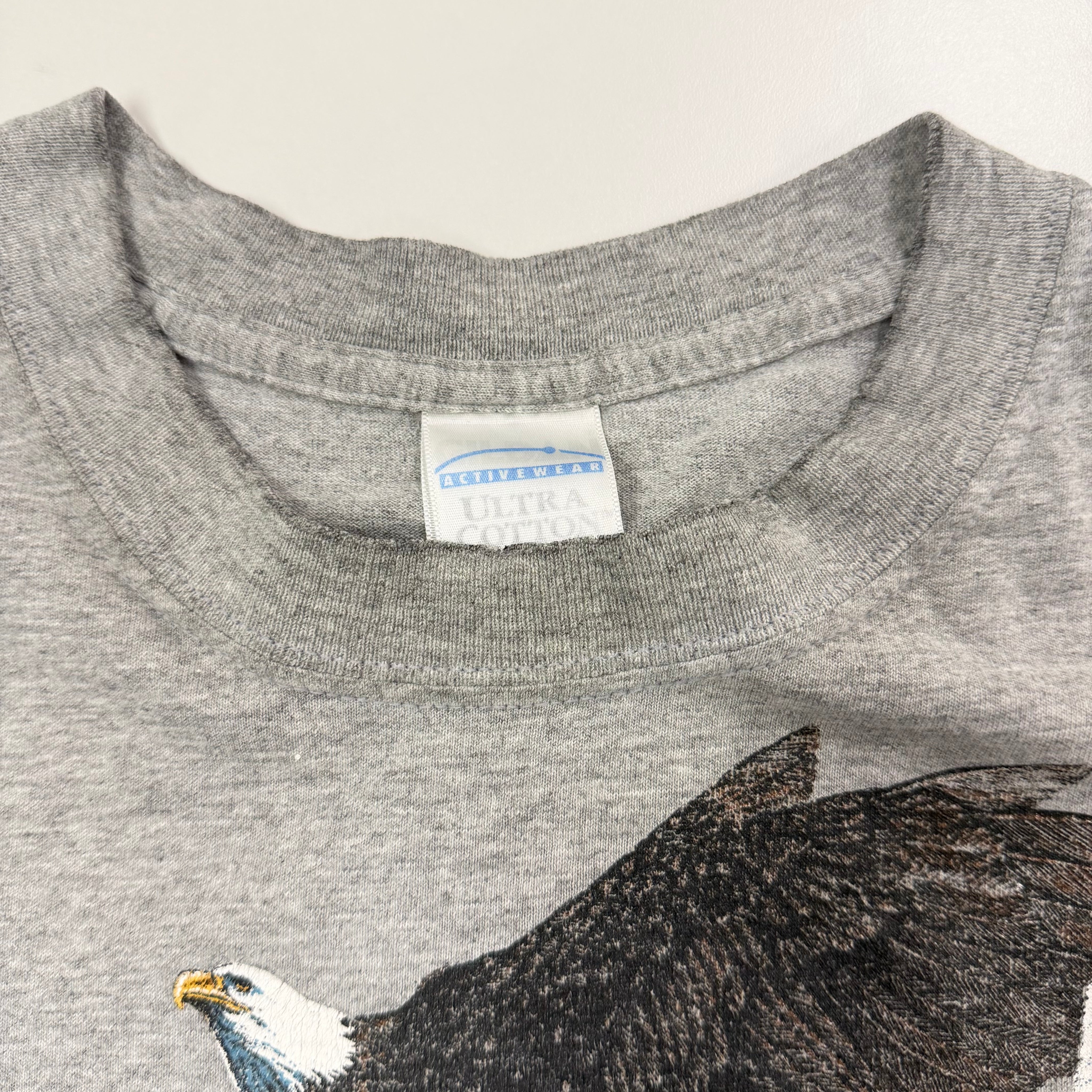 F- Vintage Parksville BC Eagles Animal Print Tee